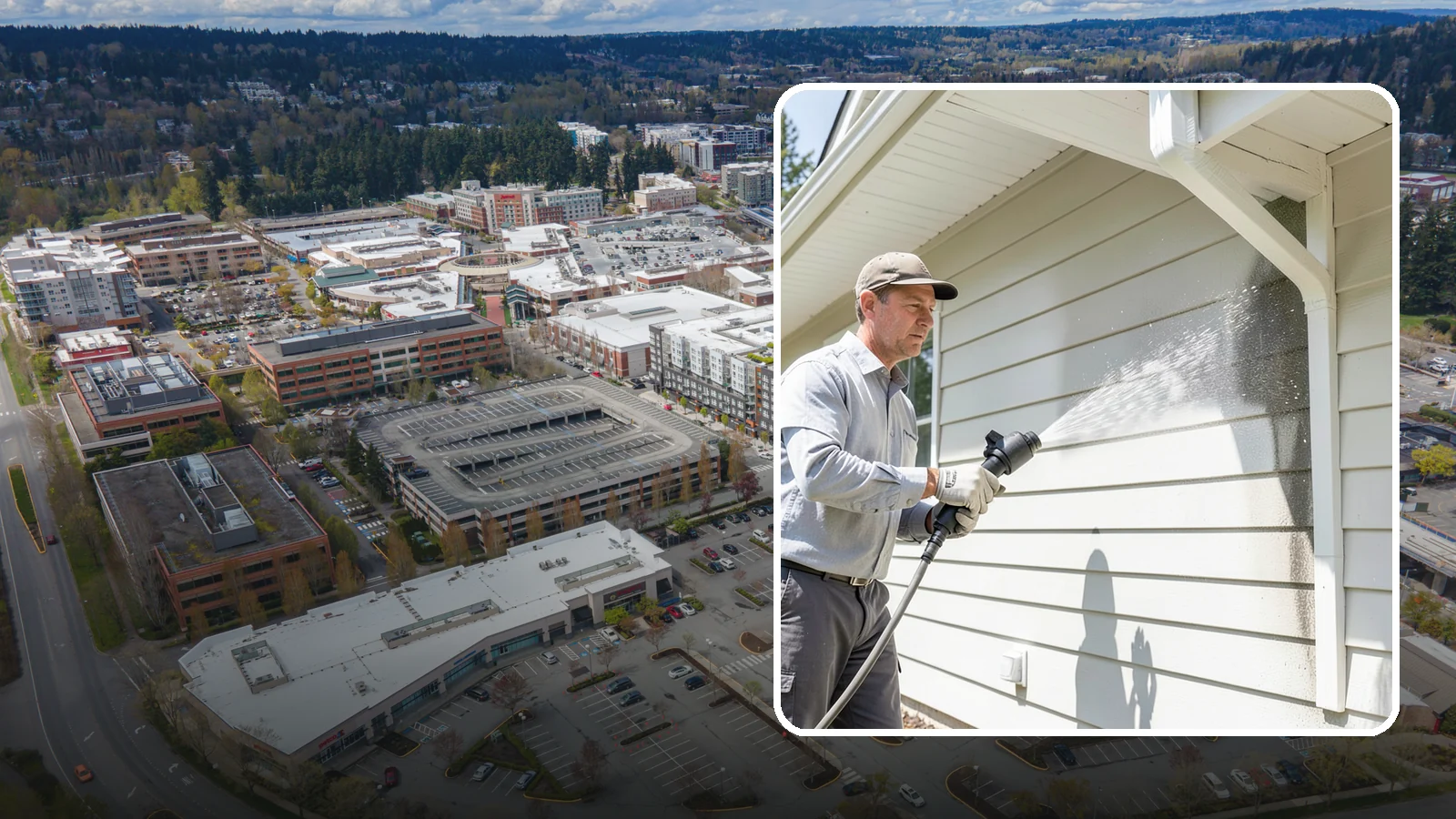 Fiber Cement Siding Washing in Redmond, King County, WA - Fiber cement siding washing gently lifts mildew and grime from Hardie board while preserving its factory paint and sealed edges.