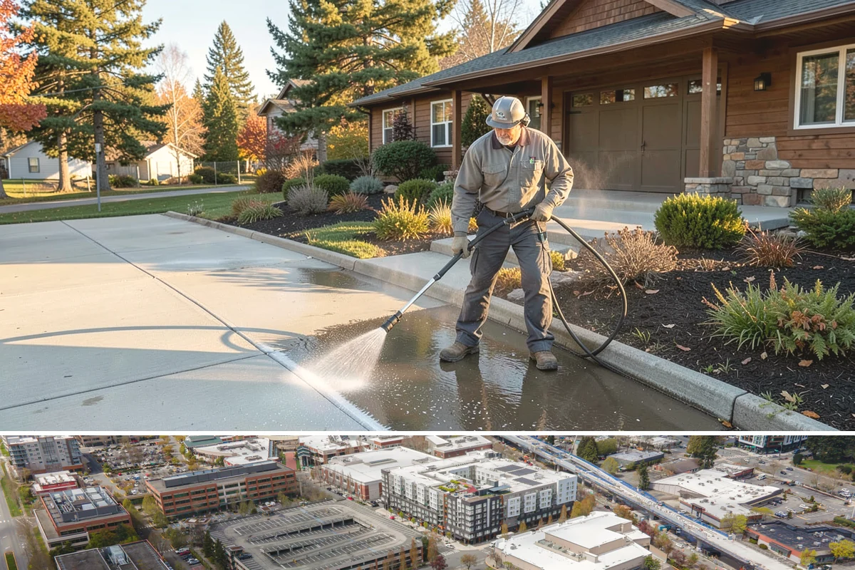 Fiber Cement Siding Washing in Redmond, King County, WA - Schedule during the dry summer stretch so the boards dry thoroughly and the coating is not left damp.