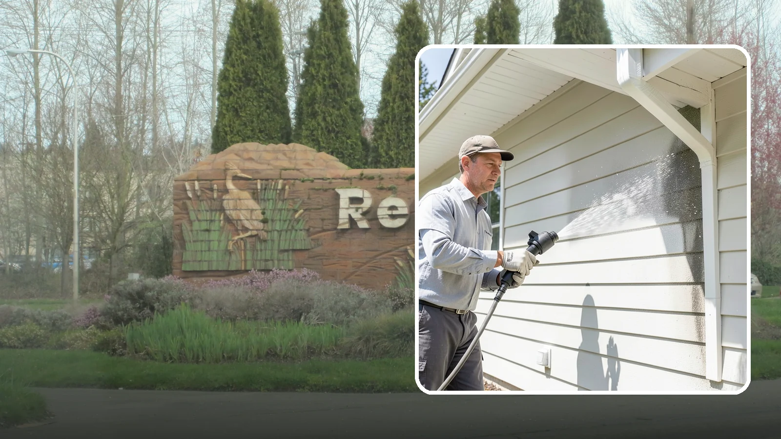 Fiber Cement Siding Washing in Renton, King County, WA - Fiber cement siding washing gently lifts mildew and grime from Hardie board while preserving its factory paint and sealed edges.