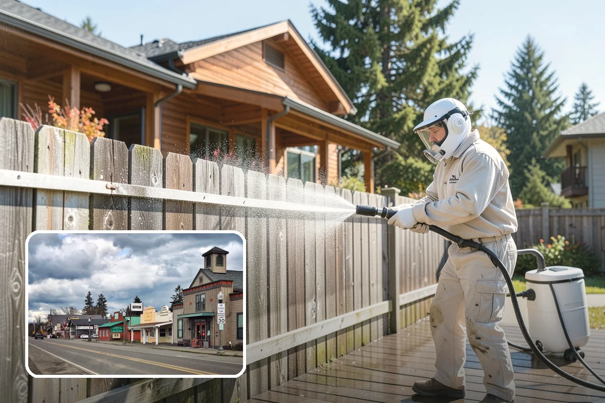 Fiber Cement Siding Washing in Roy, Pierce County, WA - Preserves factory paint and sealed board edges