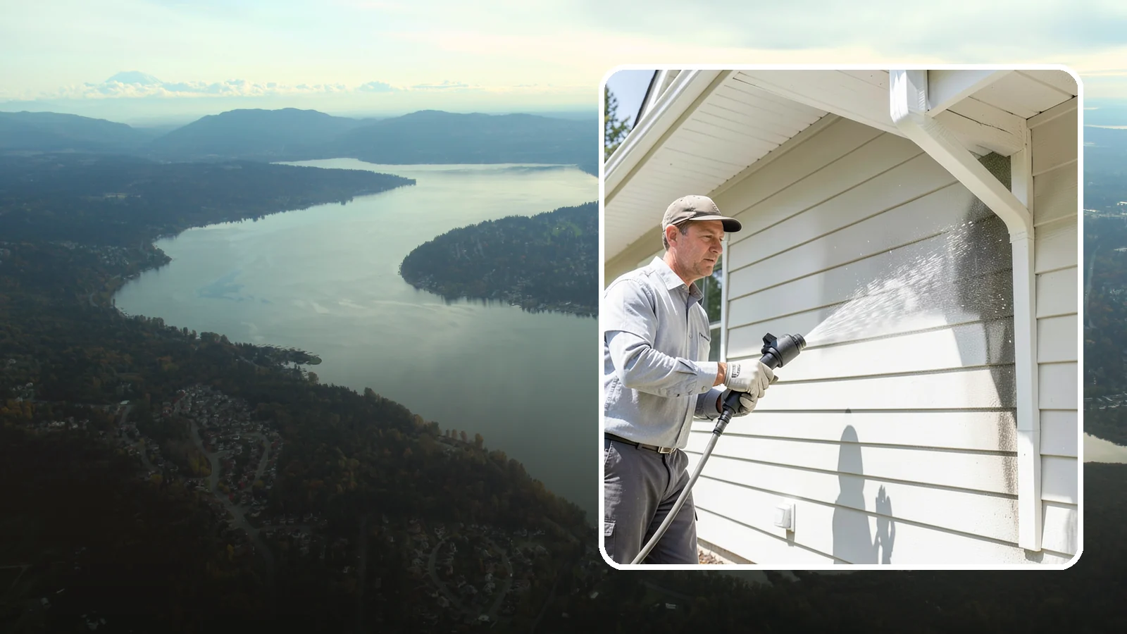 Fiber Cement Siding Washing in Sammamish, King County, WA - Fiber cement siding washing gently lifts mildew and grime from Hardie board while preserving its factory paint and sealed edges.