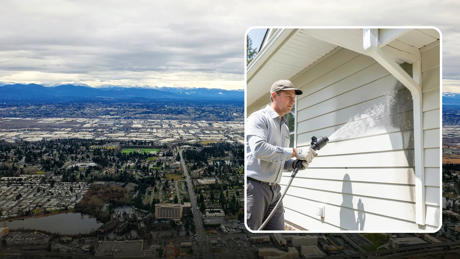 Fiber Cement Siding Washing in SeaTac, King County, WA - Fiber cement siding washing gently lifts mildew and grime from Hardie board while preserving its factory paint and sealed edges.