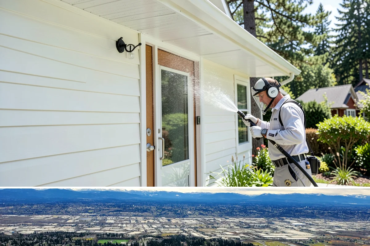 Fiber Cement Siding Washing in SeaTac, King County, WA - Schedule during the dry summer stretch so the boards dry thoroughly and the coating is not left damp.