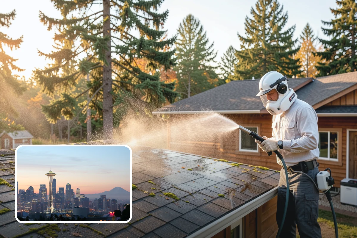 Fiber Cement Siding Washing in Seattle, King County, WA - Preserves factory paint and sealed board edges