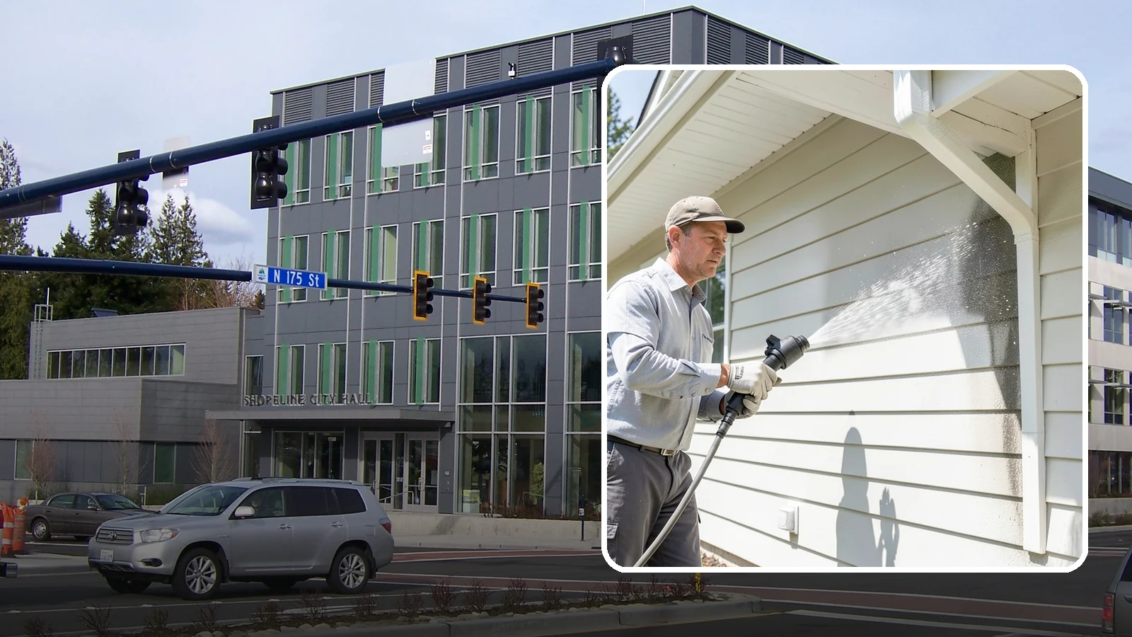 Fiber Cement Siding Washing in Shoreline, King County, WA - Fiber cement siding washing gently lifts mildew and grime from Hardie board while preserving its factory paint and sealed edges.