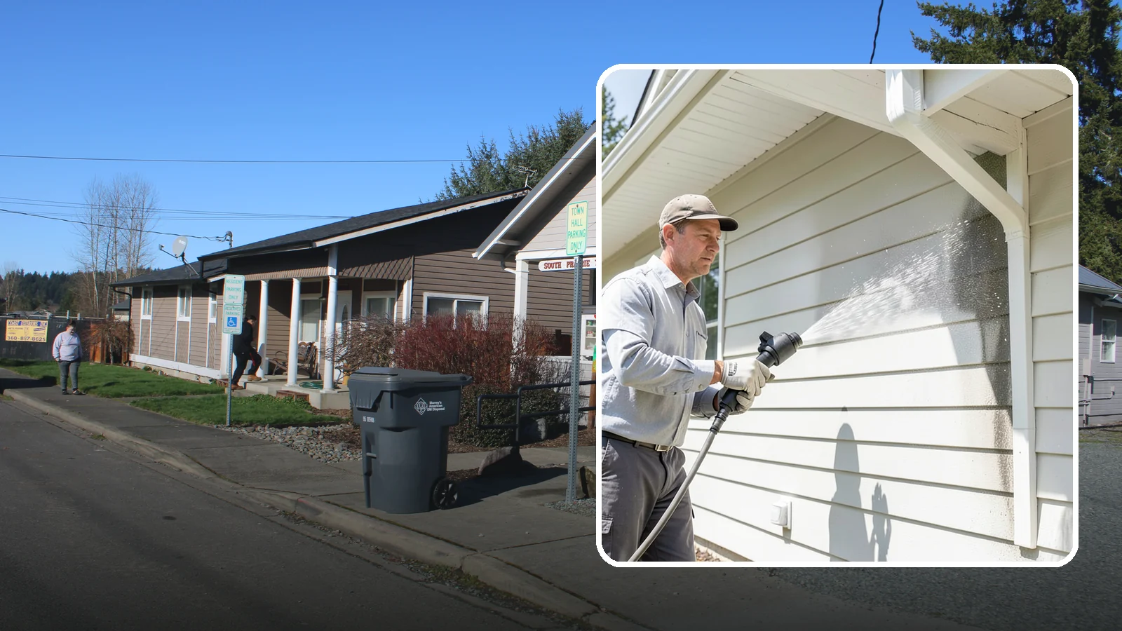 Fiber Cement Siding Washing in South Prairie, Pierce County, WA - Fiber cement siding washing gently lifts mildew and grime from Hardie board while preserving its factory paint and sealed edges.