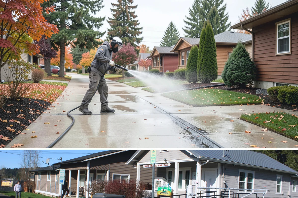 Fiber Cement Siding Washing in South Prairie, Pierce County, WA - Schedule during the dry summer stretch so the boards dry thoroughly and the coating is not left damp.