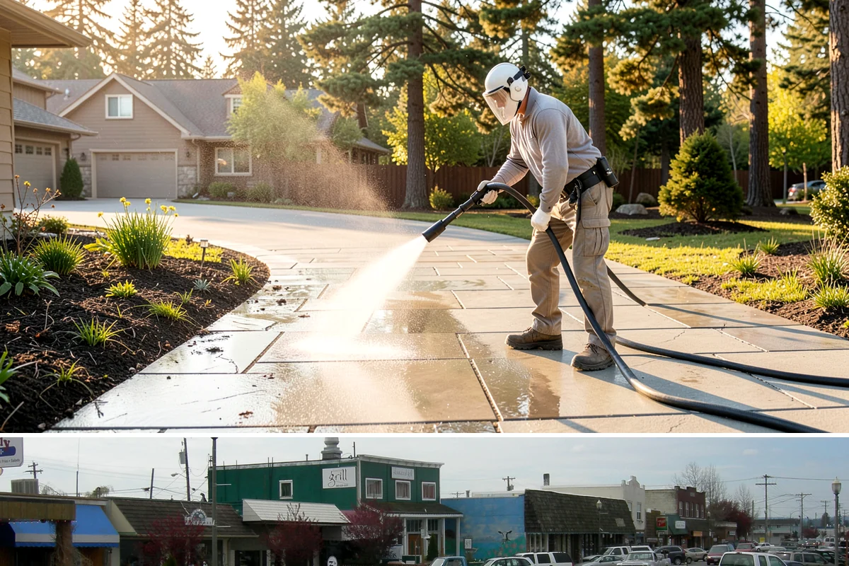 Fiber Cement Siding Washing in Stanwood, Snohomish County, WA - Schedule during the dry summer stretch so the boards dry thoroughly and the coating is not left damp.