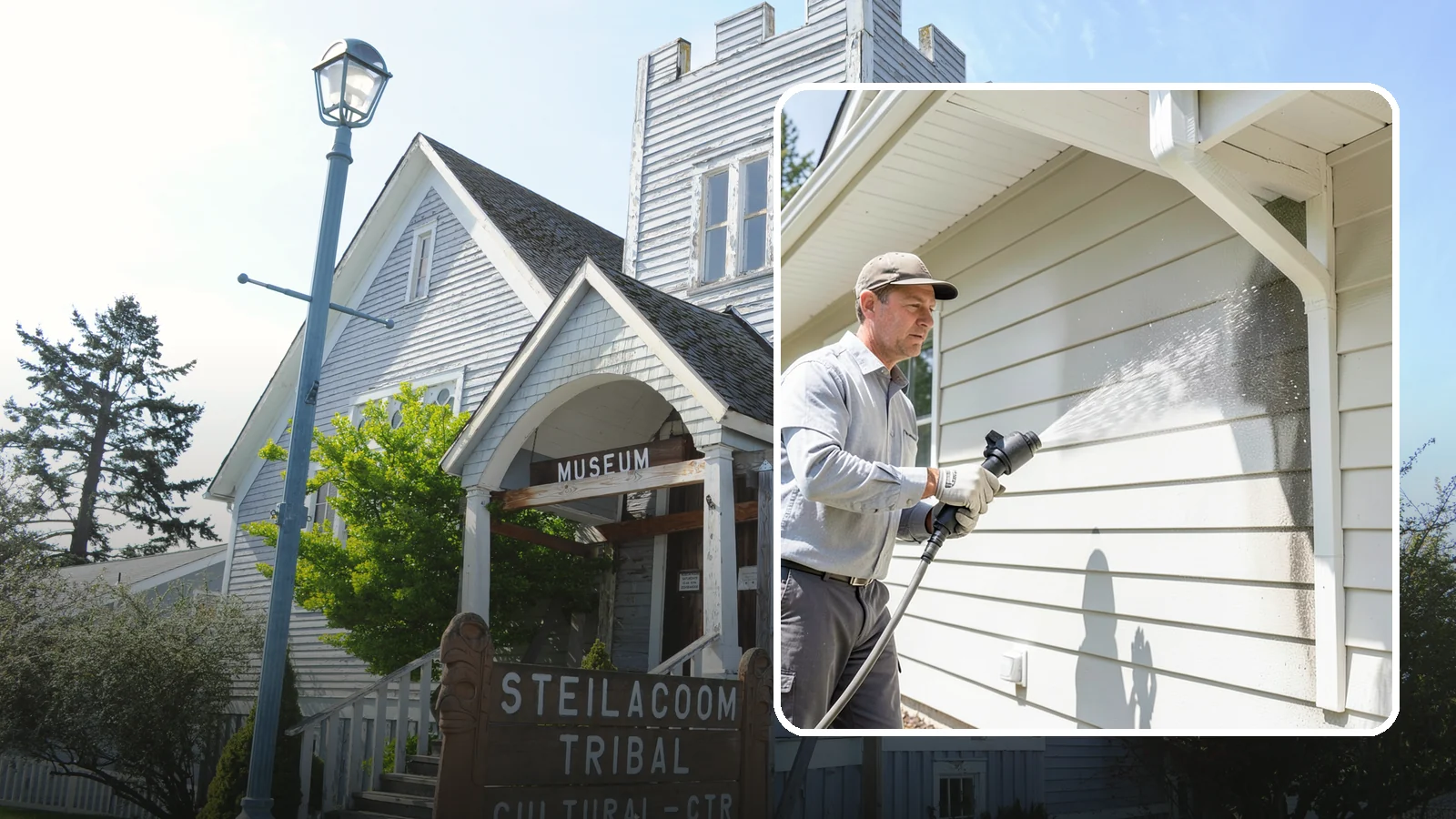 Fiber Cement Siding Washing in Steilacoom, Pierce County, WA - Fiber cement siding washing gently lifts mildew and grime from Hardie board while preserving its factory paint and sealed edges.