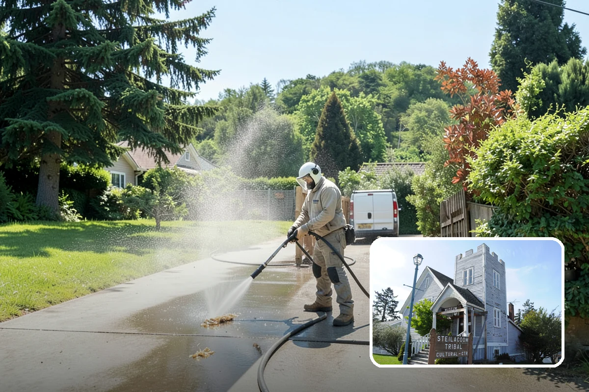 Fiber Cement Siding Washing in Steilacoom, Pierce County, WA - Preserves factory paint and sealed board edges