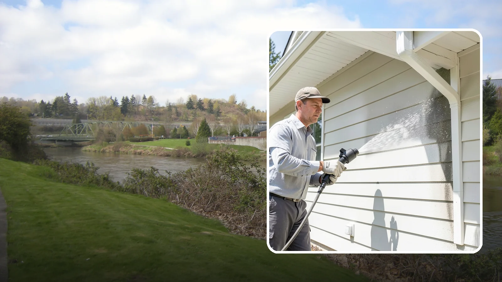 Fiber Cement Siding Washing in Tukwila, King County, WA - Fiber cement siding washing gently lifts mildew and grime from Hardie board while preserving its factory paint and sealed edges.