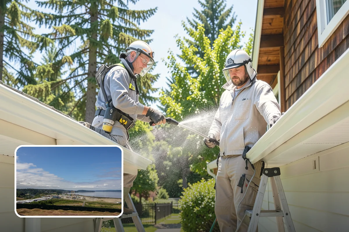 Fiber Cement Siding Washing in University Place, Pierce County, WA - Preserves factory paint and sealed board edges