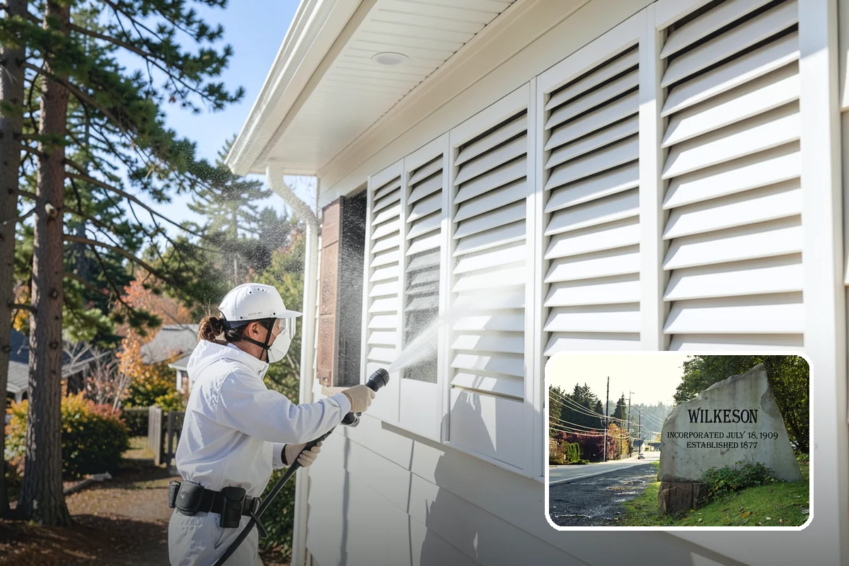 Fiber Cement Siding Washing in Wilkeson, Pierce County, WA - Preserves factory paint and sealed board edges
