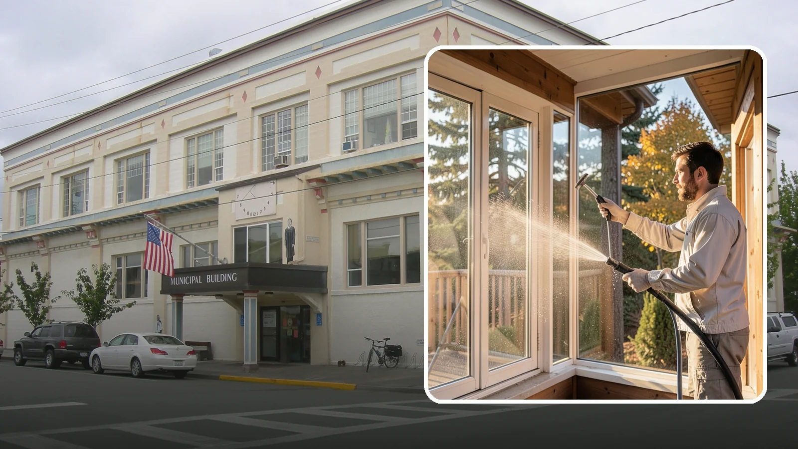 Fiberglass Cleaning in Anacortes, Skagit County, WA - Careful cleaning of fiberglass doors, panels, and surfaces that removes oxidation and grime while preserving the gelcoat.