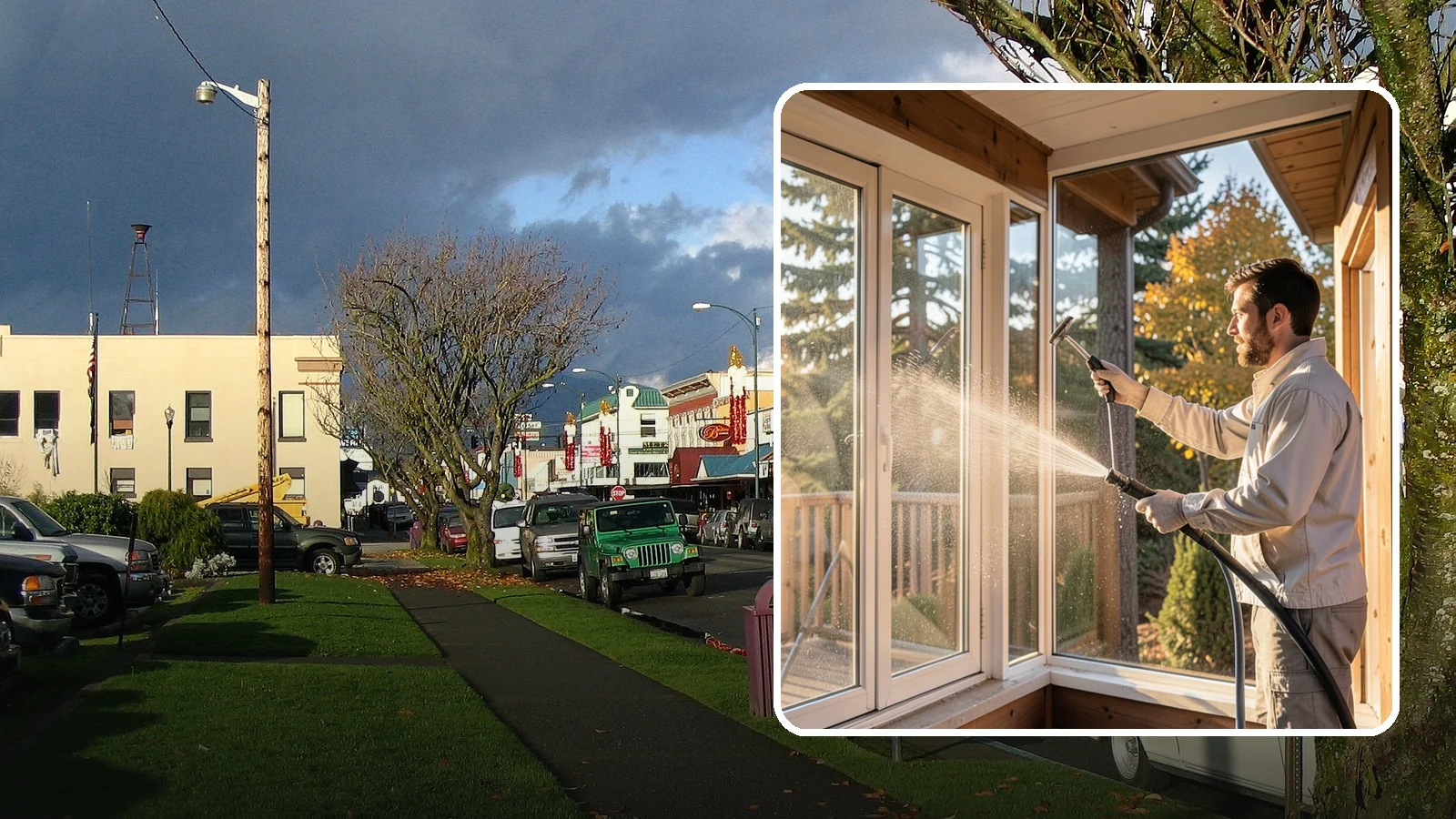 Fiberglass Cleaning in Arlington, Snohomish County, WA - Careful cleaning of fiberglass doors, panels, and surfaces that removes oxidation and grime while preserving the gelcoat.