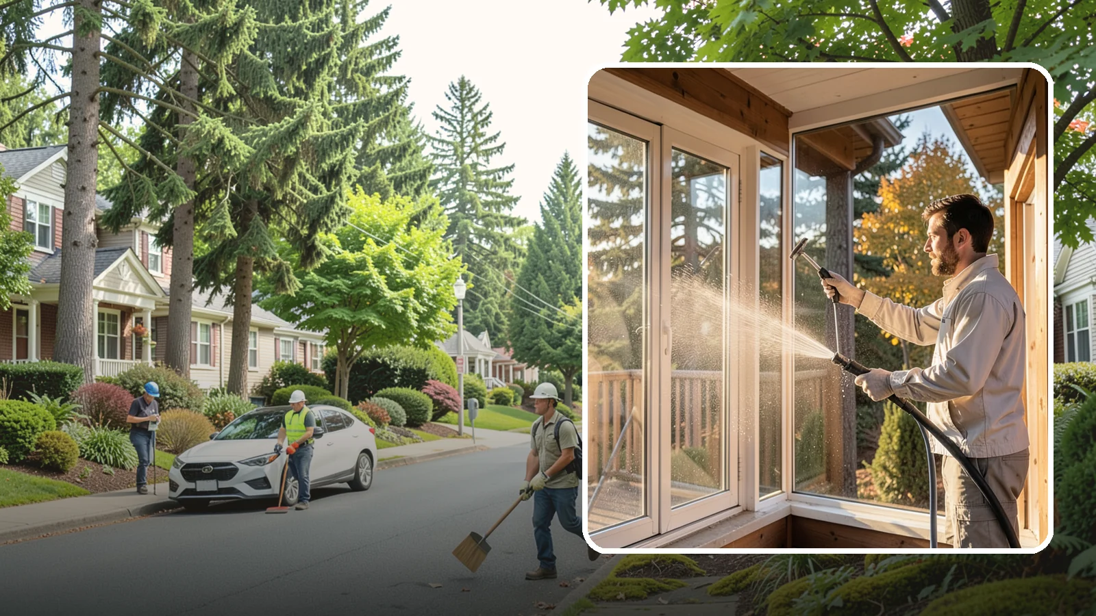 Fiberglass Cleaning in Beaux Arts Village, King County, WA - Careful cleaning of fiberglass doors, panels, and surfaces that removes oxidation and grime while preserving the gelcoat.