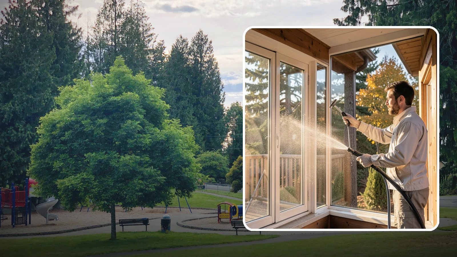 Fiberglass Cleaning in Bonney Lake, Pierce County, WA - Careful cleaning of fiberglass doors, panels, and surfaces that removes oxidation and grime while preserving the gelcoat.