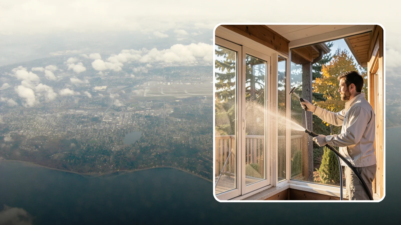 Fiberglass Cleaning in Burien, King County, WA - Careful cleaning of fiberglass doors, panels, and surfaces that removes oxidation and grime while preserving the gelcoat.