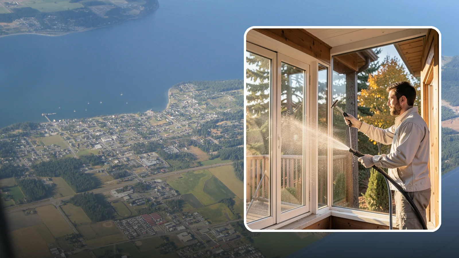 Fiberglass Cleaning in Coupeville, Island County, WA - Careful cleaning of fiberglass doors, panels, and surfaces that removes oxidation and grime while preserving the gelcoat.