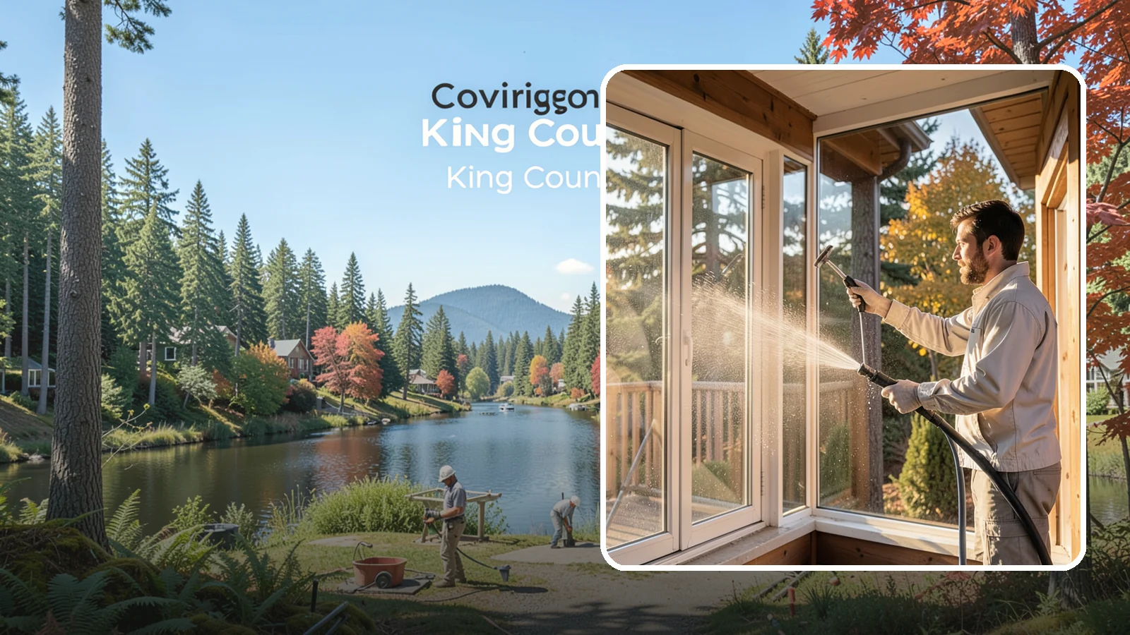 Fiberglass Cleaning in Covington, King County, WA - Careful cleaning of fiberglass doors, panels, and surfaces that removes oxidation and grime while preserving the gelcoat.