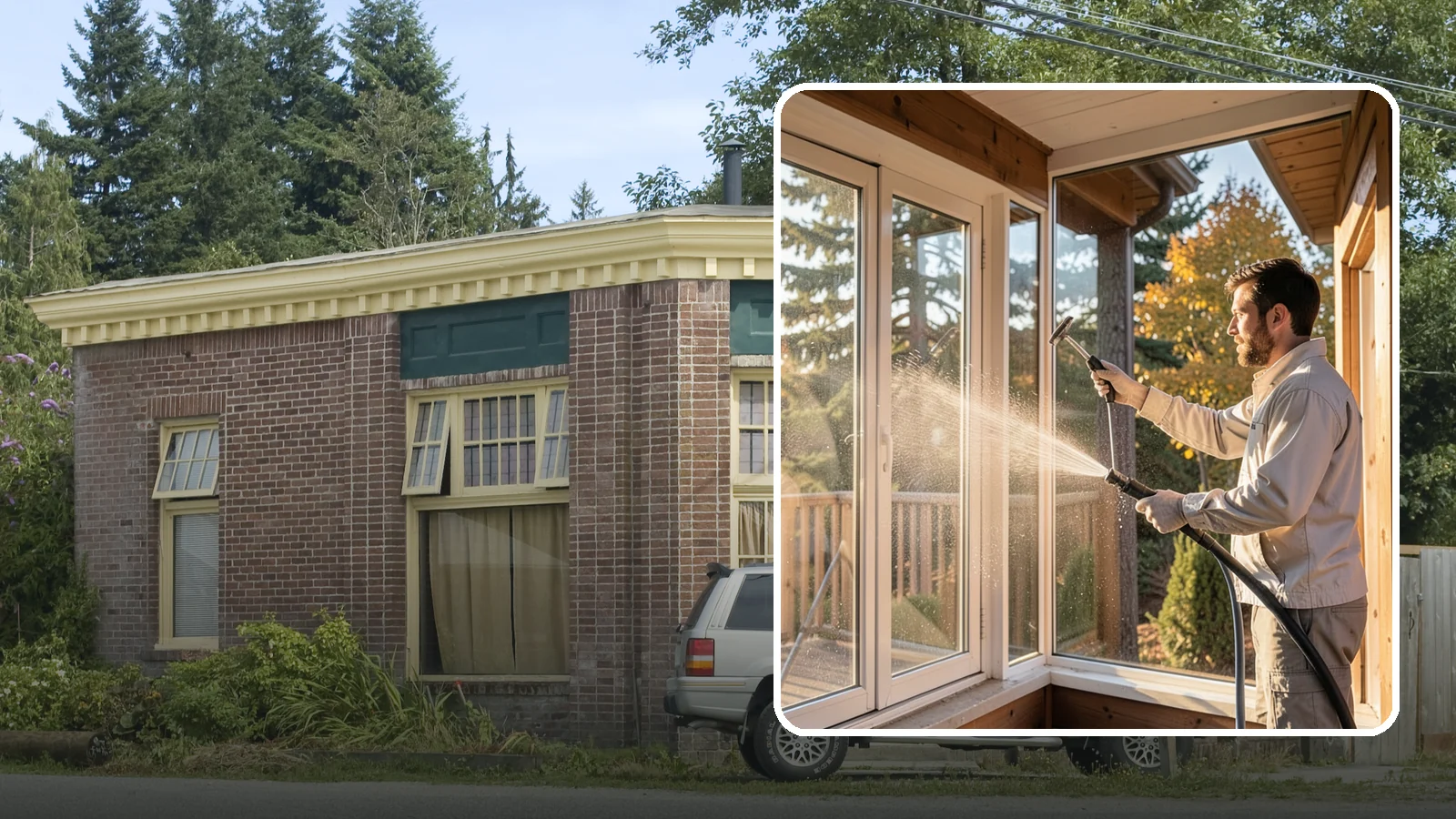 Fiberglass Cleaning in Hamilton, Skagit County, WA - Careful cleaning of fiberglass doors, panels, and surfaces that removes oxidation and grime while preserving the gelcoat.