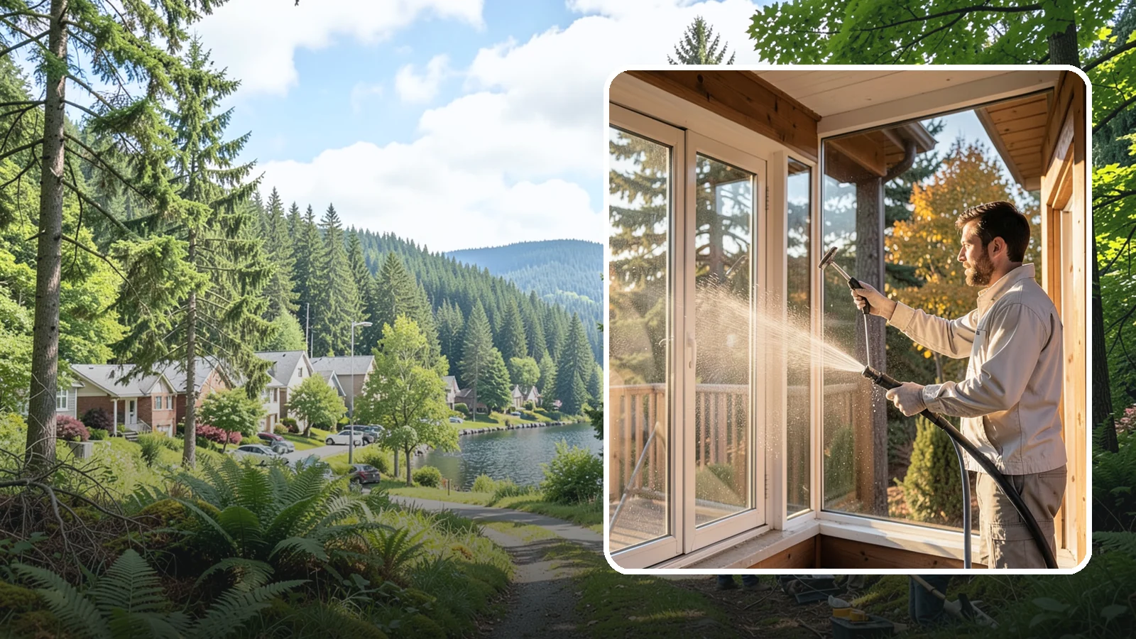 Fiberglass Cleaning in Lake Forest Park, King County, WA - Careful cleaning of fiberglass doors, panels, and surfaces that removes oxidation and grime while preserving the gelcoat.