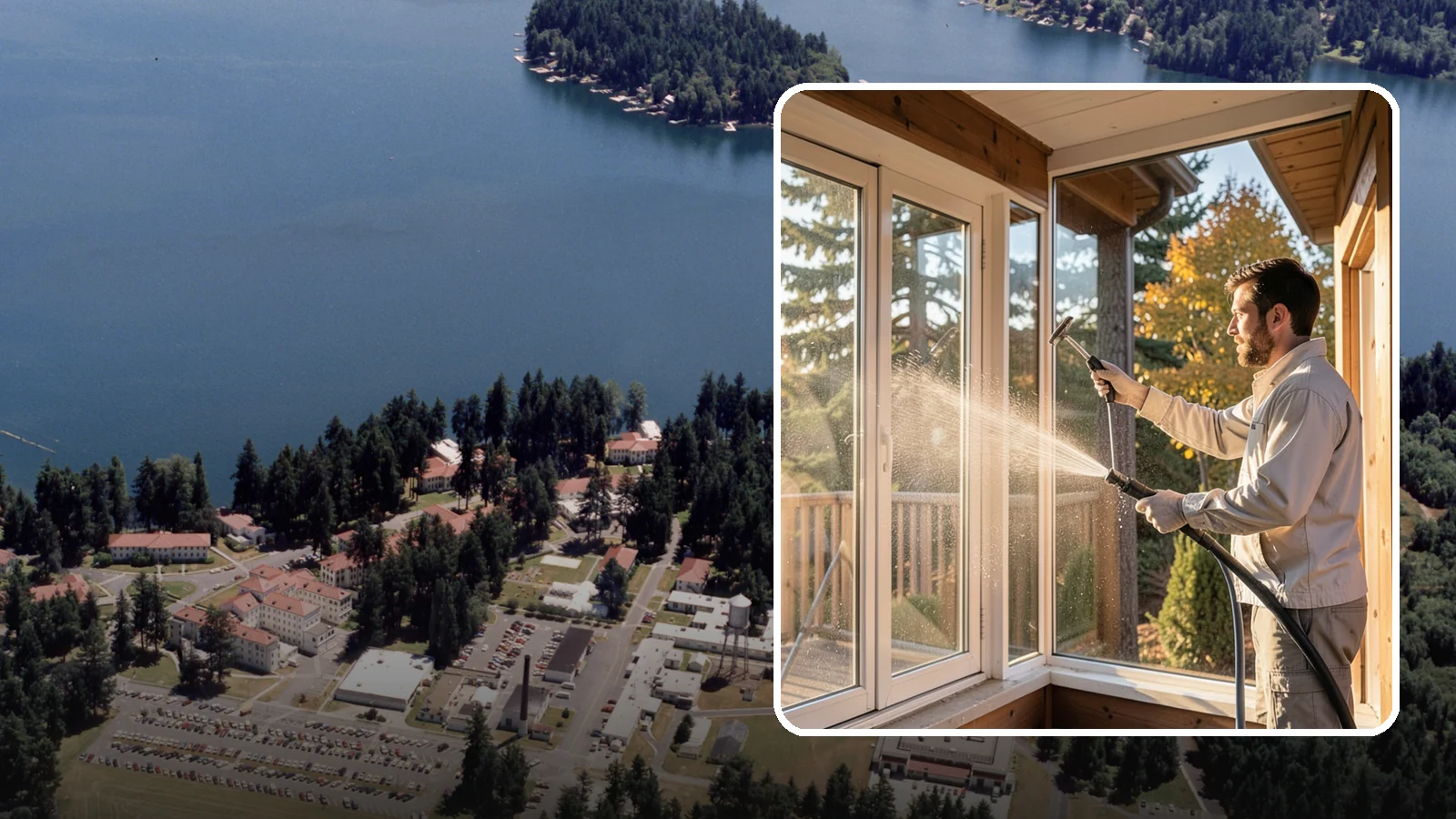 Fiberglass Cleaning in Lakewood, Pierce County, WA - Careful cleaning of fiberglass doors, panels, and surfaces that removes oxidation and grime while preserving the gelcoat.