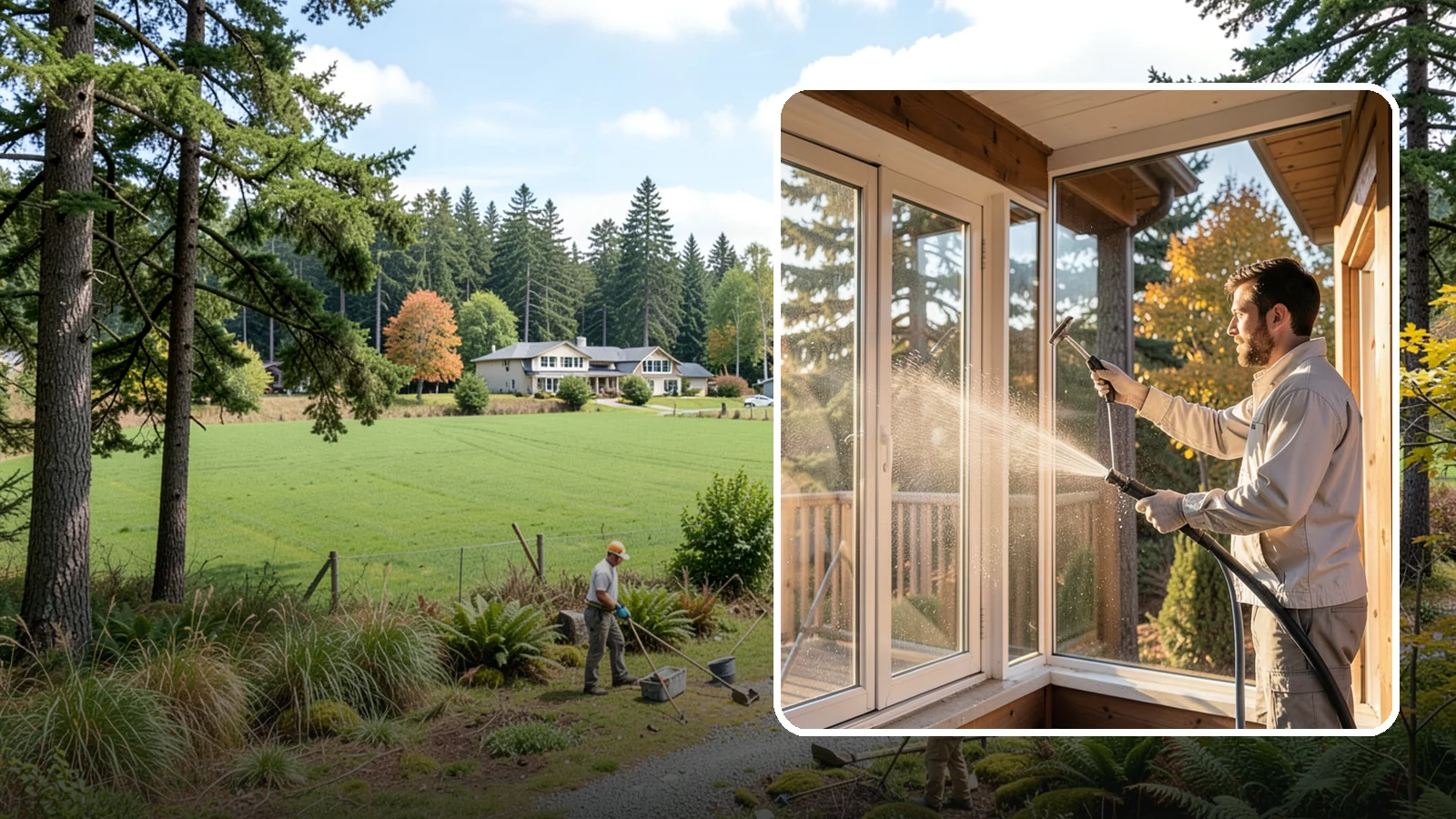 Fiberglass Cleaning in Lyman, Skagit County, WA - Careful cleaning of fiberglass doors, panels, and surfaces that removes oxidation and grime while preserving the gelcoat.