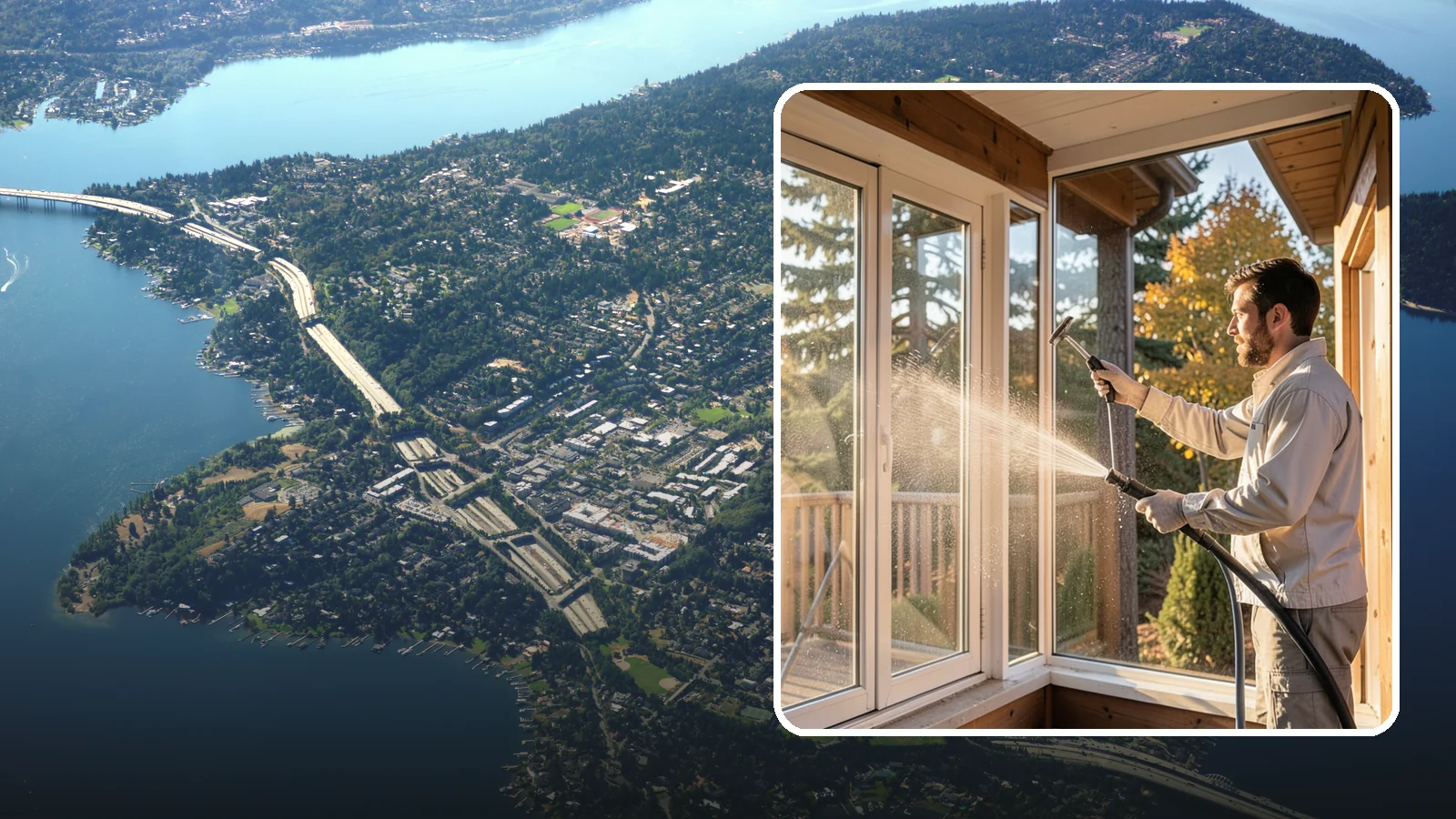 Fiberglass Cleaning in Mercer Island, King County, WA - Careful cleaning of fiberglass doors, panels, and surfaces that removes oxidation and grime while preserving the gelcoat.