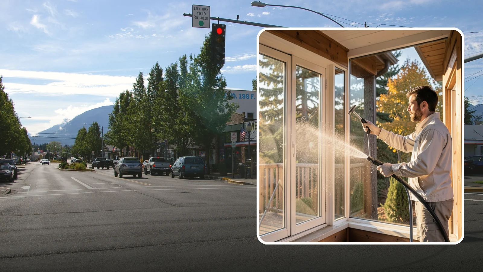 Fiberglass Cleaning in North Bend, King County, WA - Careful cleaning of fiberglass doors, panels, and surfaces that removes oxidation and grime while preserving the gelcoat.