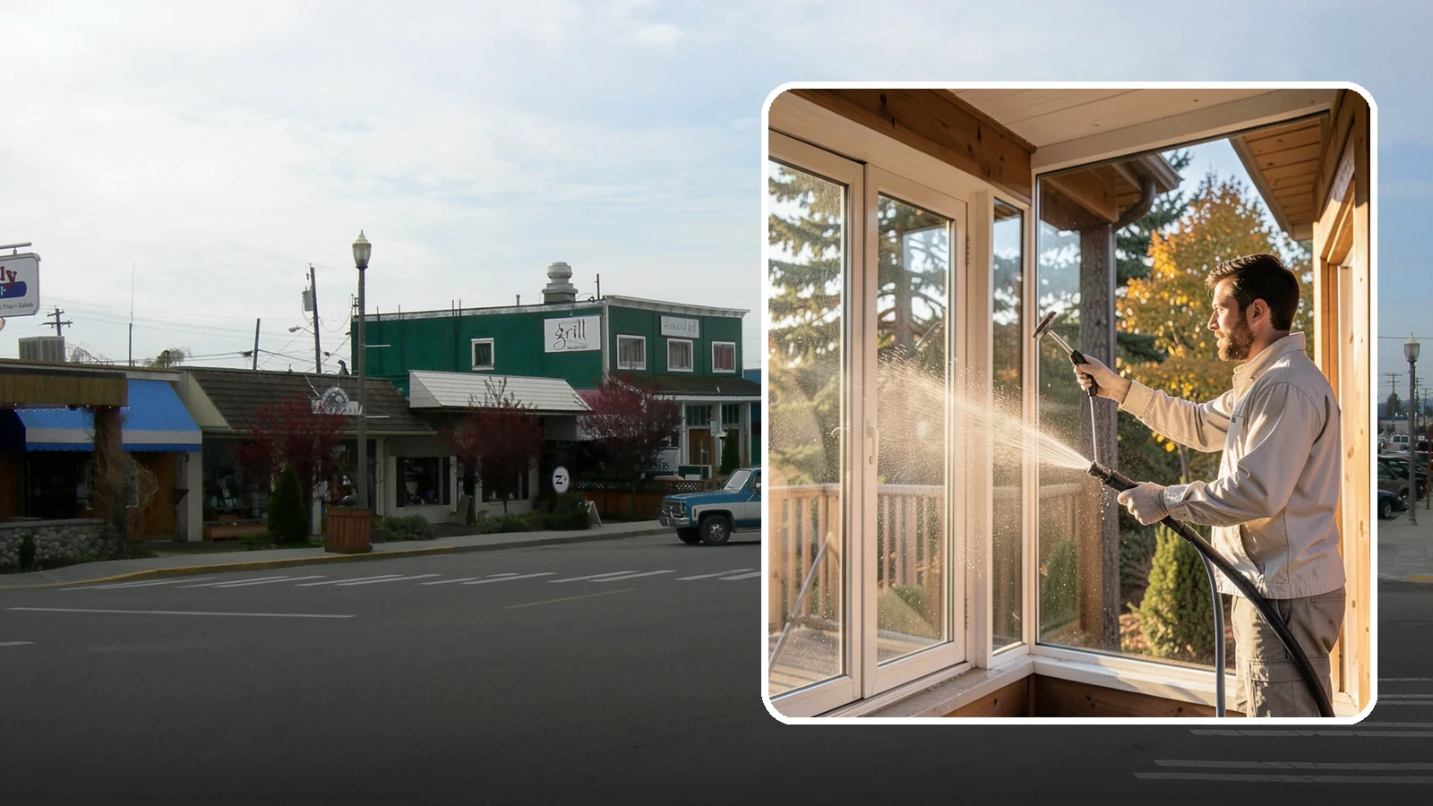 Fiberglass Cleaning in Stanwood, Snohomish County, WA - Careful cleaning of fiberglass doors, panels, and surfaces that removes oxidation and grime while preserving the gelcoat.