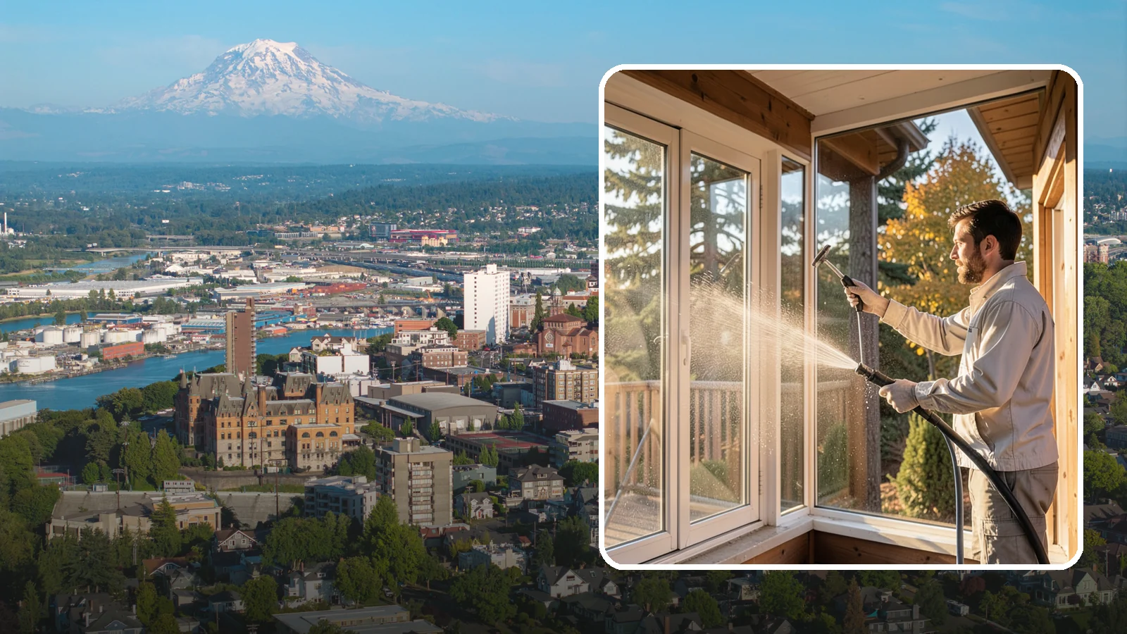 Fiberglass Cleaning in Tacoma, Pierce County, WA - Careful cleaning of fiberglass doors, panels, and surfaces that removes oxidation and grime while preserving the gelcoat.