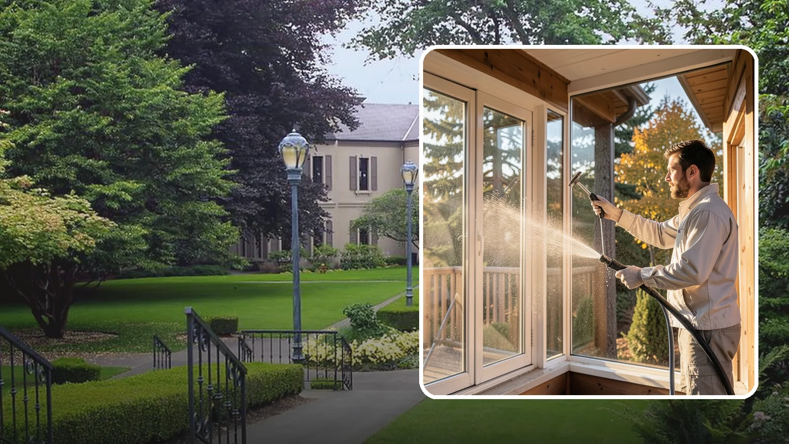 Fiberglass Cleaning in Woodinville, King County, WA - Careful cleaning of fiberglass doors, panels, and surfaces that removes oxidation and grime while preserving the gelcoat.