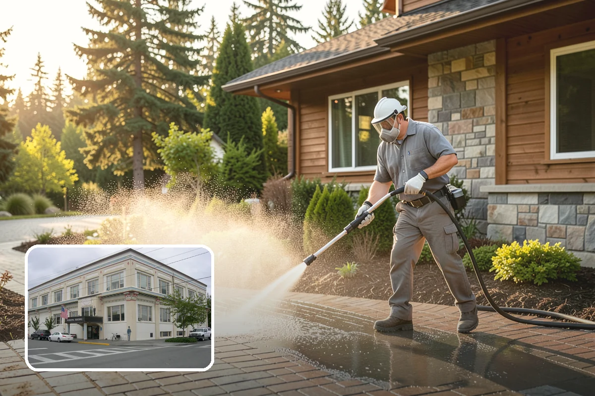 Fire Pit Cleaning in Anacortes, Skagit County, WA - Removes soot and ash staining from the pit surround