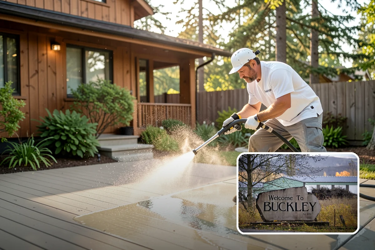 Fire Pit Cleaning in Buckley, Pierce County, WA - Removes soot and ash staining from the pit surround