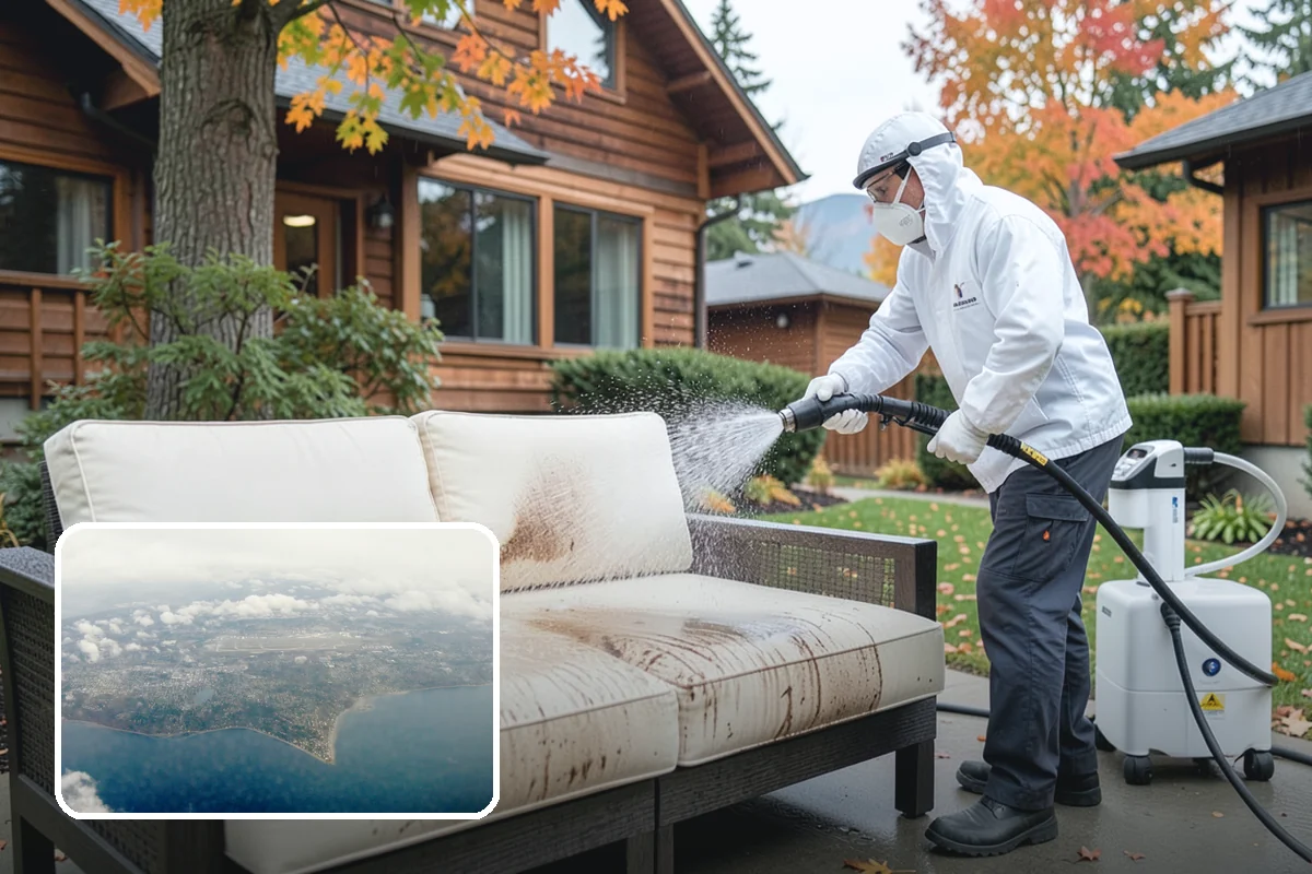 Fire Pit Cleaning in Burien, King County, WA - Removes soot and ash staining from the pit surround