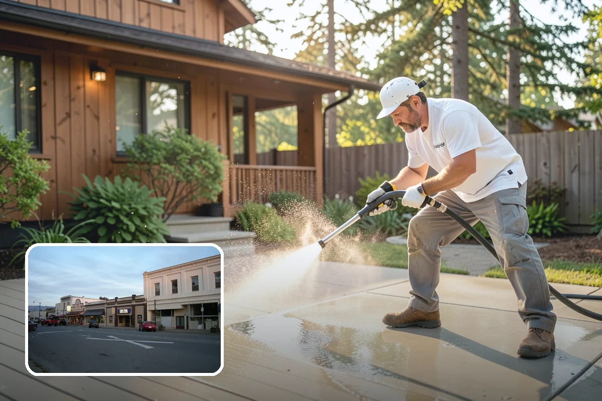 Fire Pit Cleaning in Burlington, Skagit County, WA - Removes soot and ash staining from the pit surround