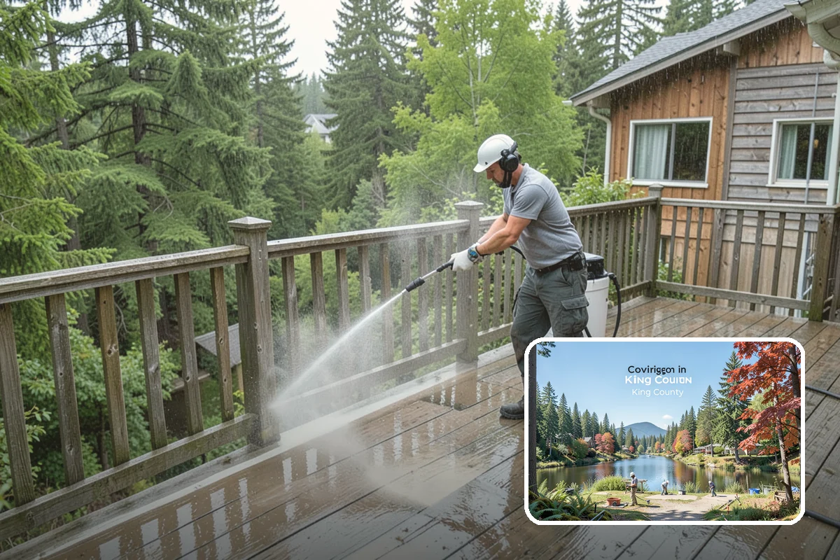 Fire Pit Cleaning in Covington, King County, WA - Removes soot and ash staining from the pit surround