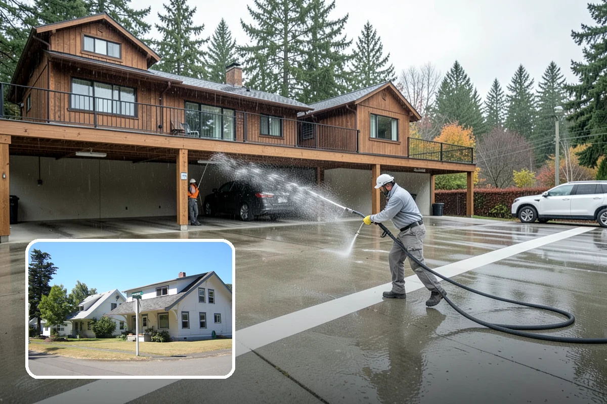 Fire Pit Cleaning in DuPont, Pierce County, WA - Removes soot and ash staining from the pit surround
