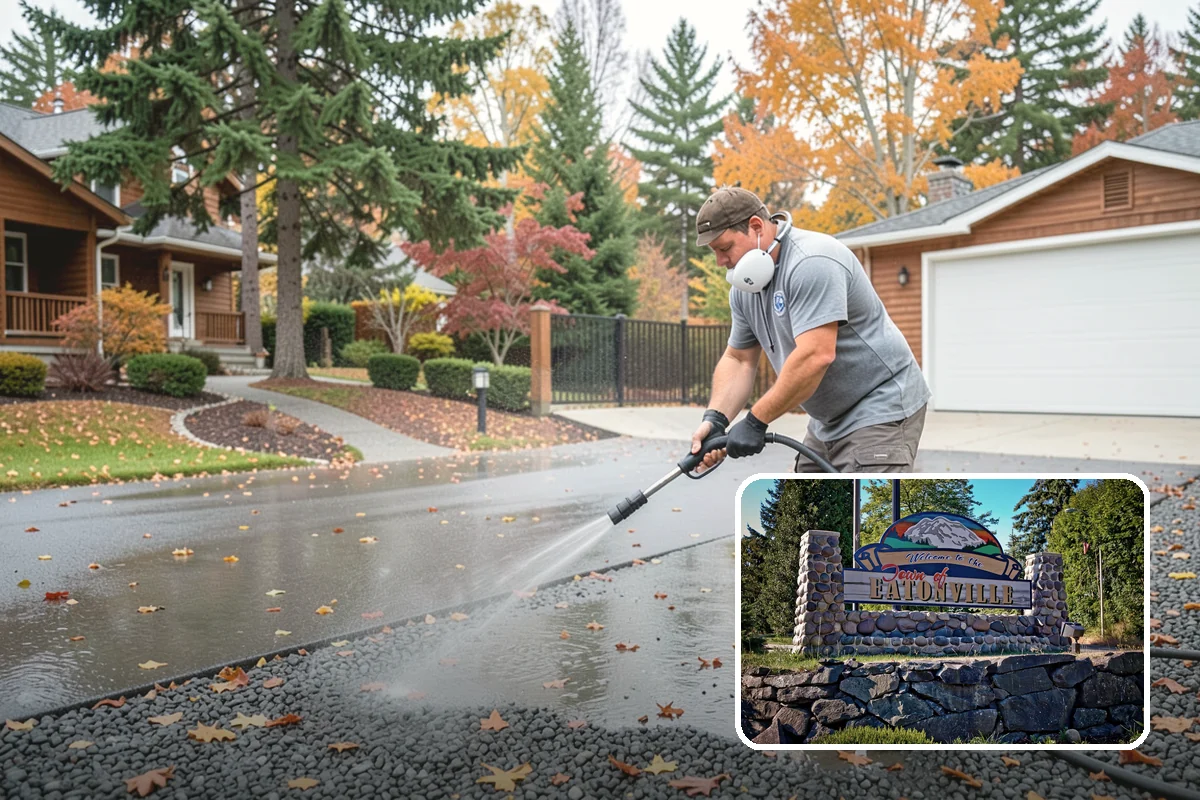 Fire Pit Cleaning in Eatonville, Pierce County, WA - Removes soot and ash staining from the pit surround
