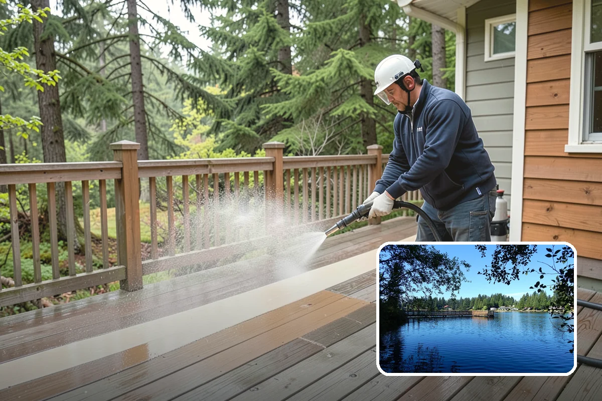 Fire Pit Cleaning in Federal Way, King County, WA - Removes soot and ash staining from the pit surround