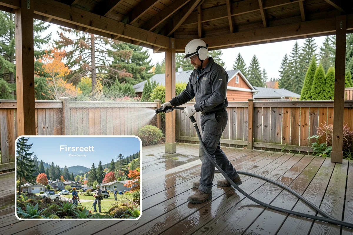 Fire Pit Cleaning in Fircrest, Pierce County, WA - Removes soot and ash staining from the pit surround