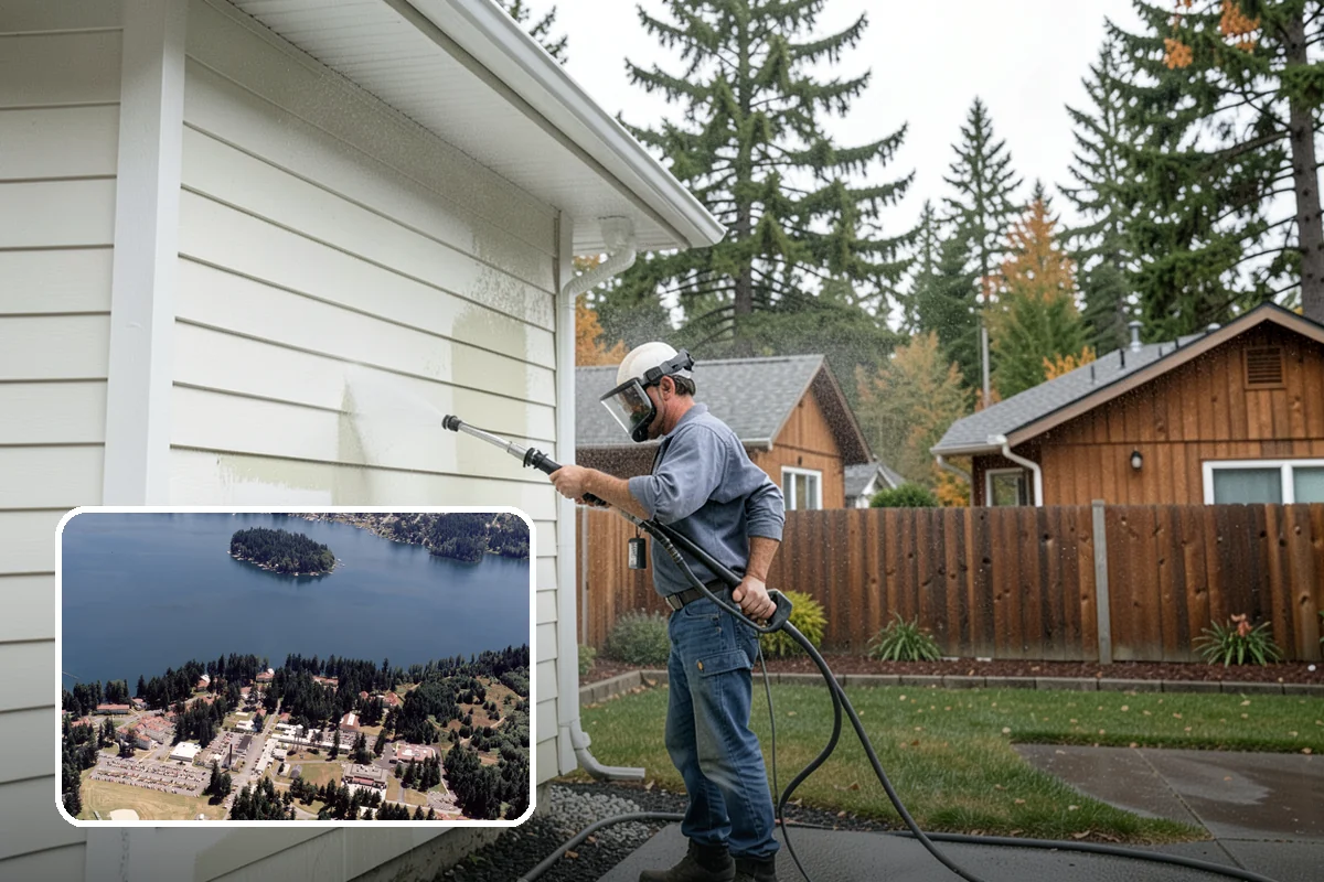 Fire Pit Cleaning in Lakewood, Pierce County, WA - Removes soot and ash staining from the pit surround