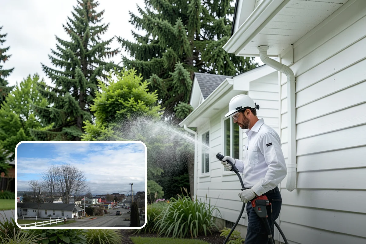 Fire Pit Cleaning in Langley, Island County, WA - Removes soot and ash staining from the pit surround