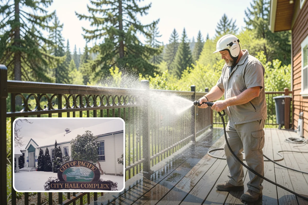Fire Pit Cleaning in Pacific, King County, WA - Removes soot and ash staining from the pit surround