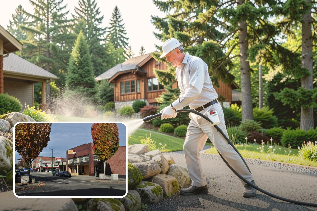 Fire Pit Cleaning in Puyallup, Pierce County, WA - Removes soot and ash staining from the pit surround