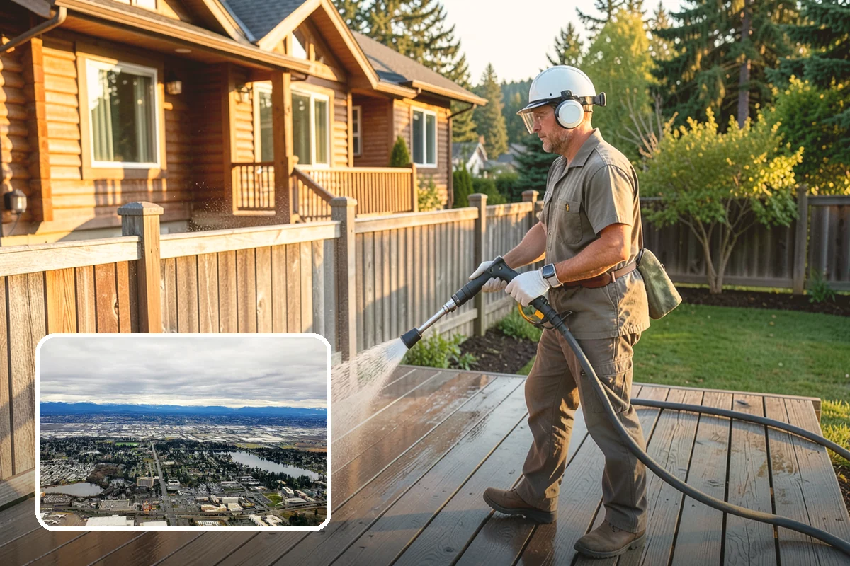 Fire Pit Cleaning in SeaTac, King County, WA - Removes soot and ash staining from the pit surround