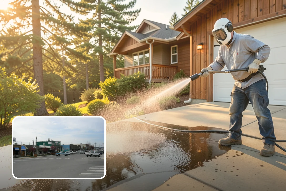 Fire Pit Cleaning in Stanwood, Snohomish County, WA - Removes soot and ash staining from the pit surround