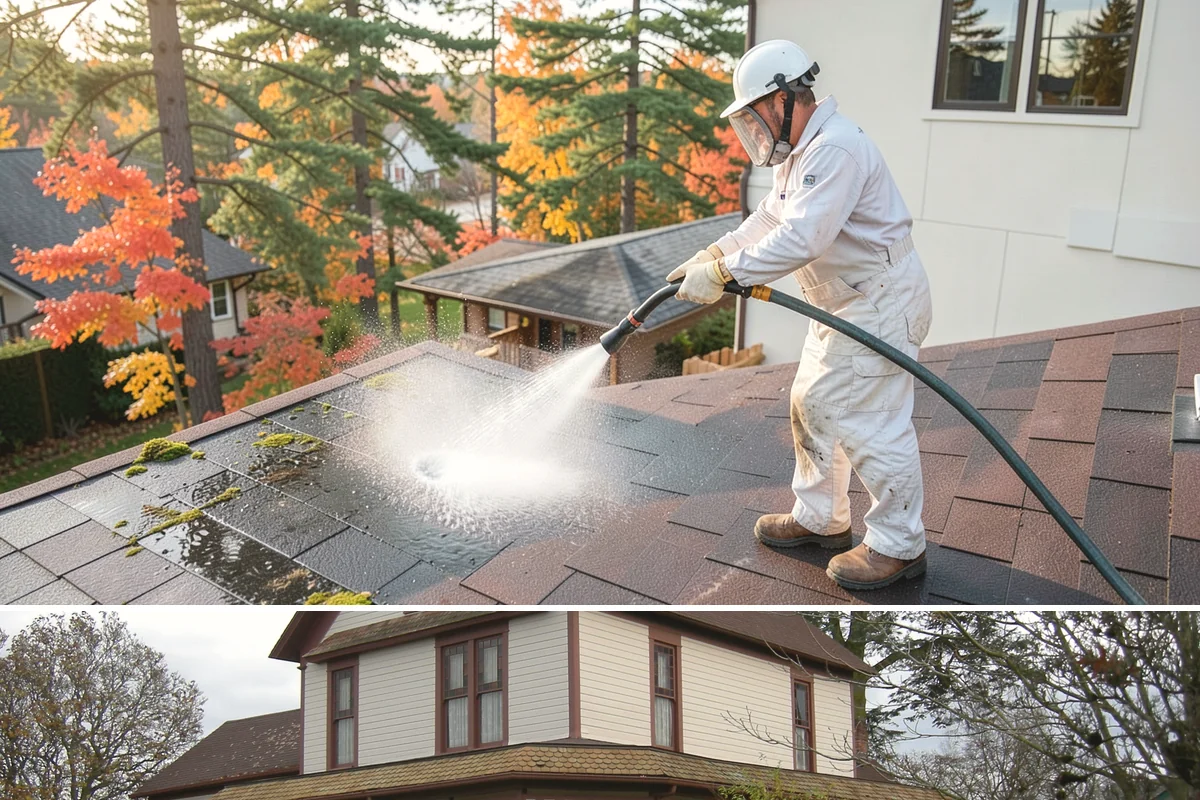 Fire Pit Cleaning in Sumner, Pierce County, WA - Late spring gets the fire pit and its surround clean ahead of the summer evenings when it sees the most use.
