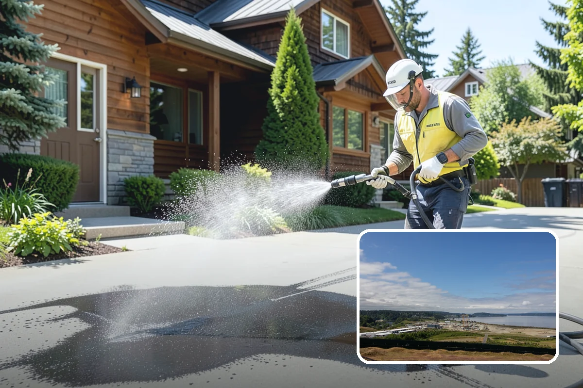 Fire Pit Cleaning in University Place, Pierce County, WA - Removes soot and ash staining from the pit surround